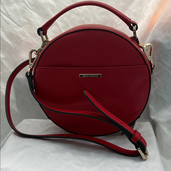 Vince Camuto Bold Red Circle Crossbody Bag - Picture 4 of 11